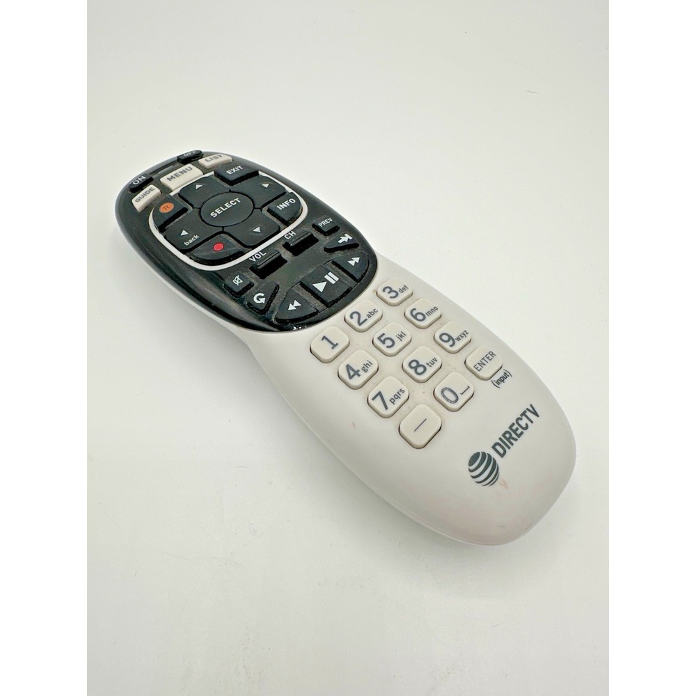 DIRECTV AT&T Remote Control White/Black RF-Capable – Untested